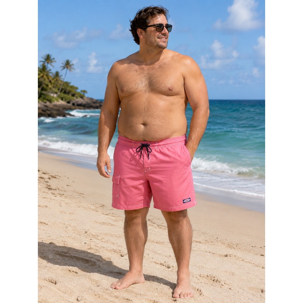 Vineyard Vines Mens‎ Coral Pink Cargo Board Shorts Swim Trunks Size 40 Beach